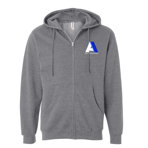 All Ten-Four Midweight Zip-Up Hoodie - Unisex Thumbnail